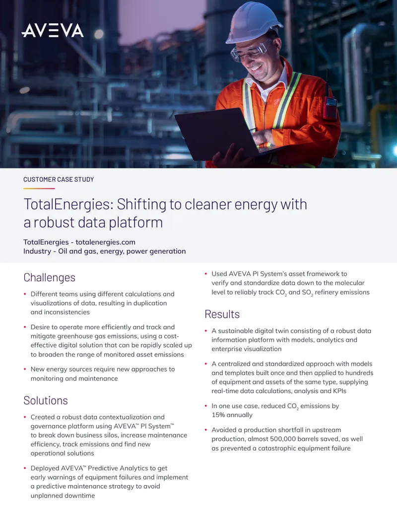TotalEnergies Case Study on Emissions Reduction