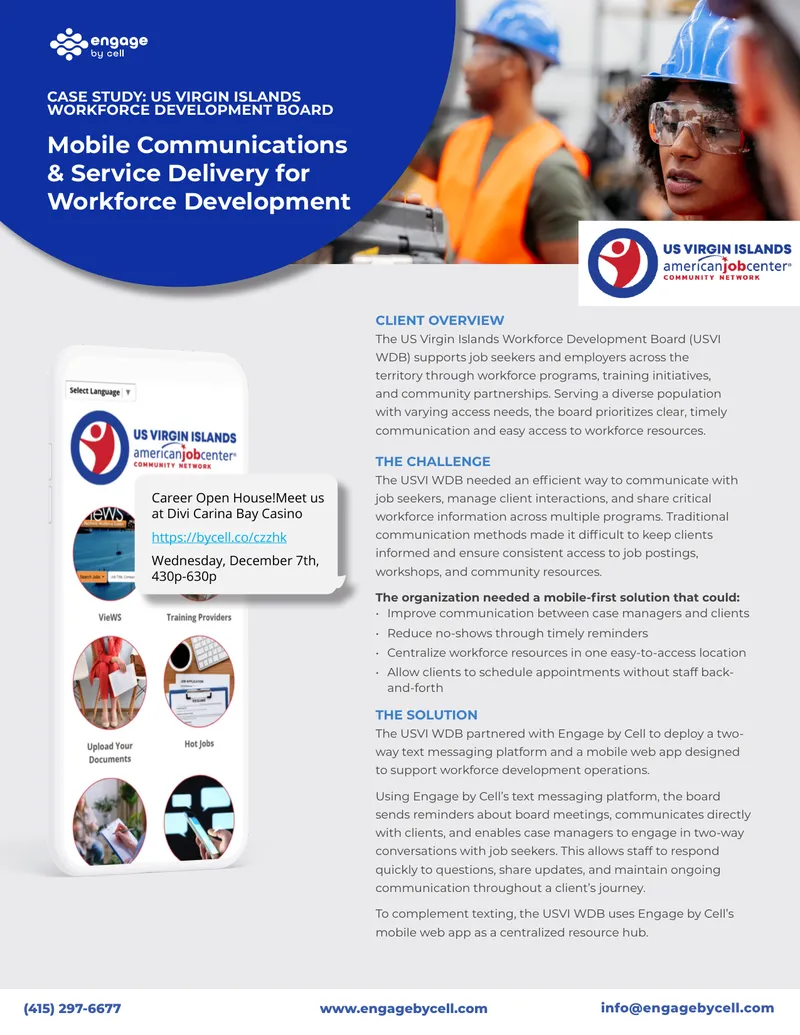 Mobile Communication Solutions for Workforce Development