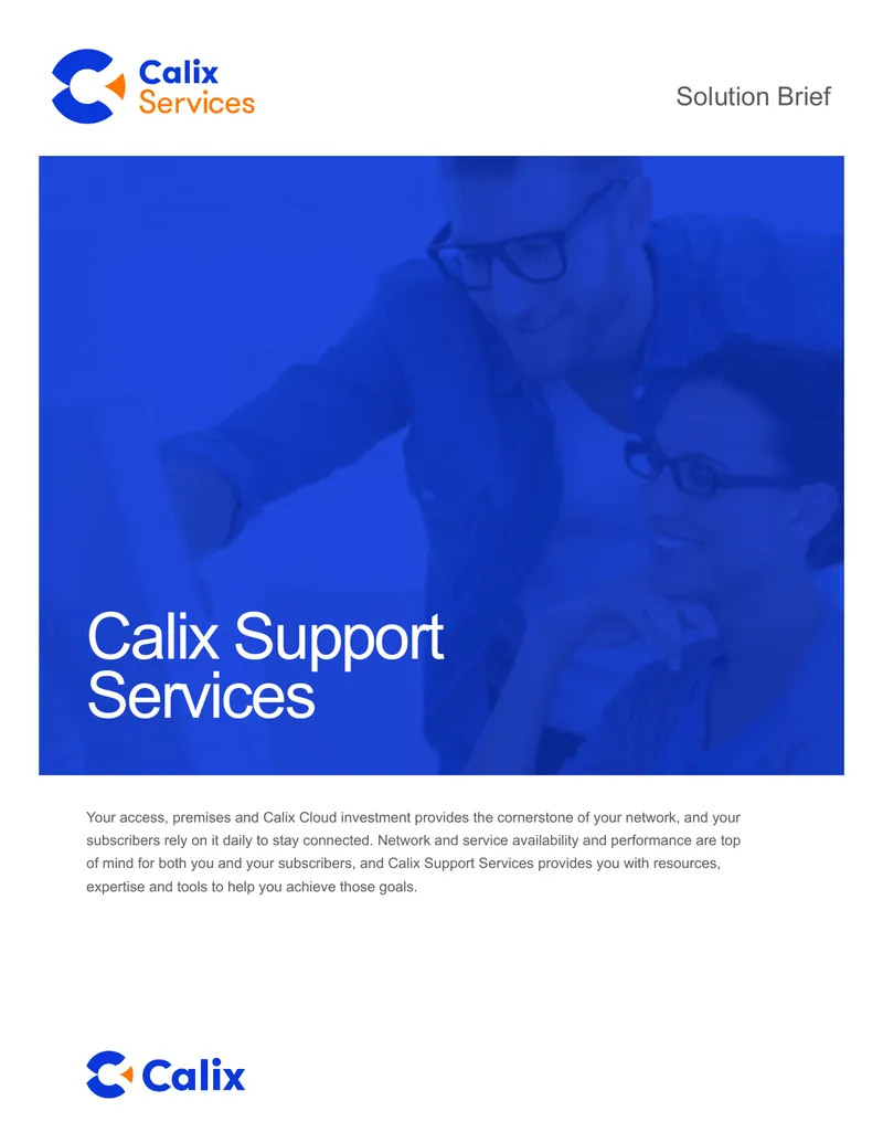 Calix Support Services Overview