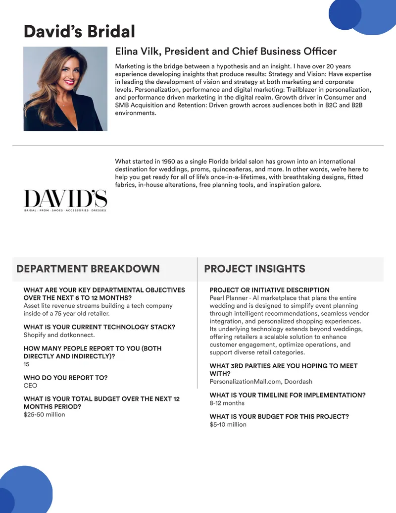 Departmental Objectives and Technology Strategy Overview