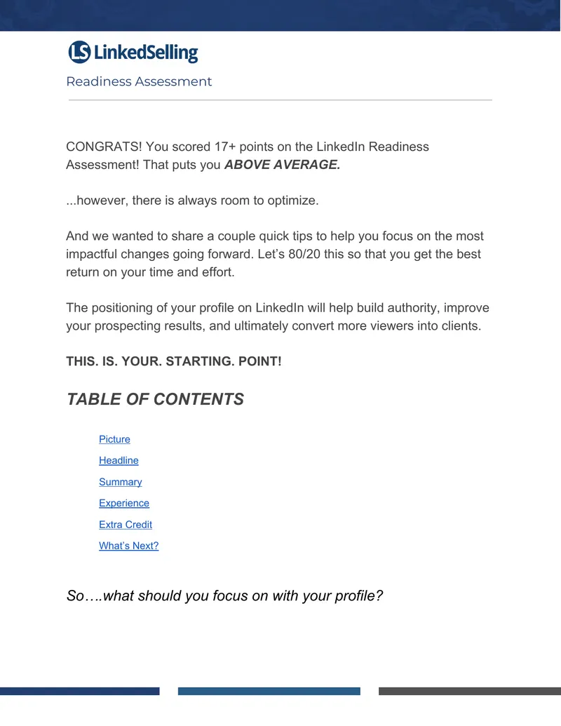 LinkedIn Profile Optimization Guide