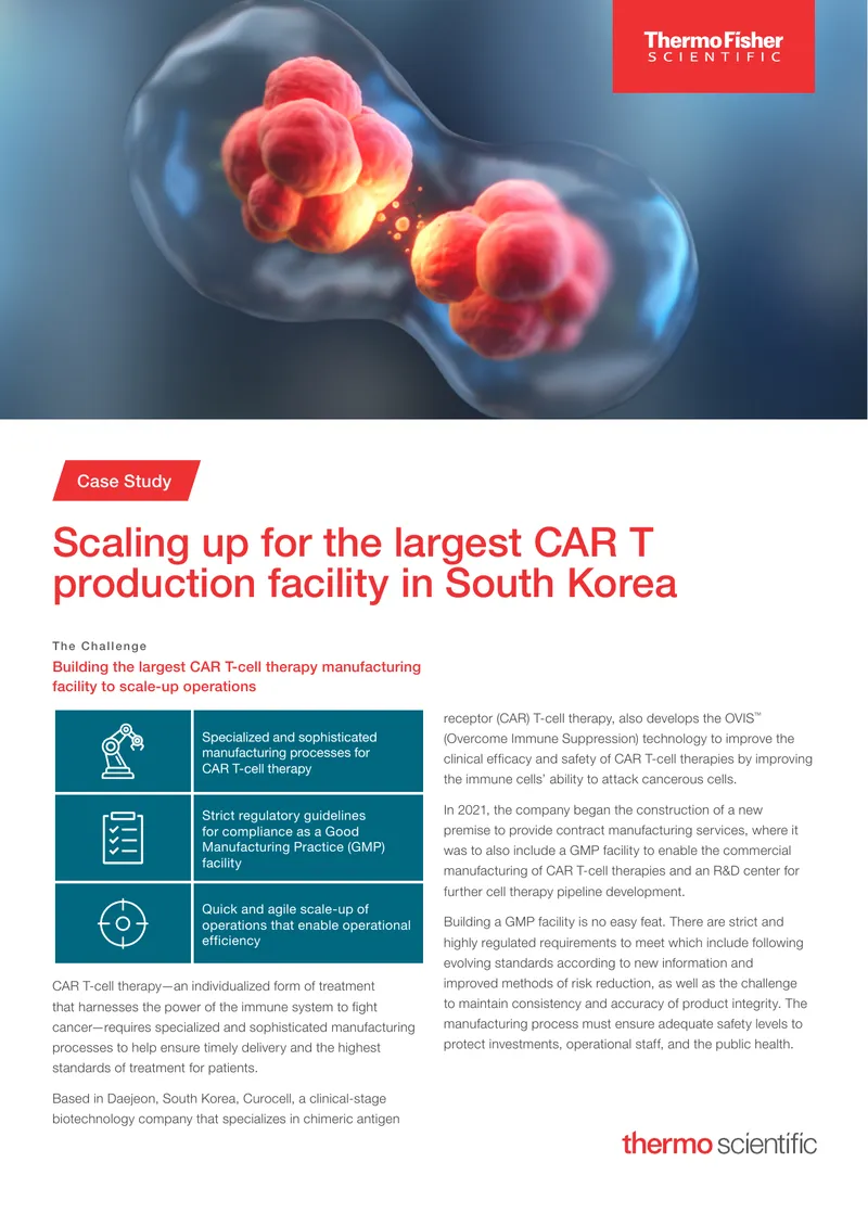 Building a CAR T-Cell Therapy Manufacturing Facility
