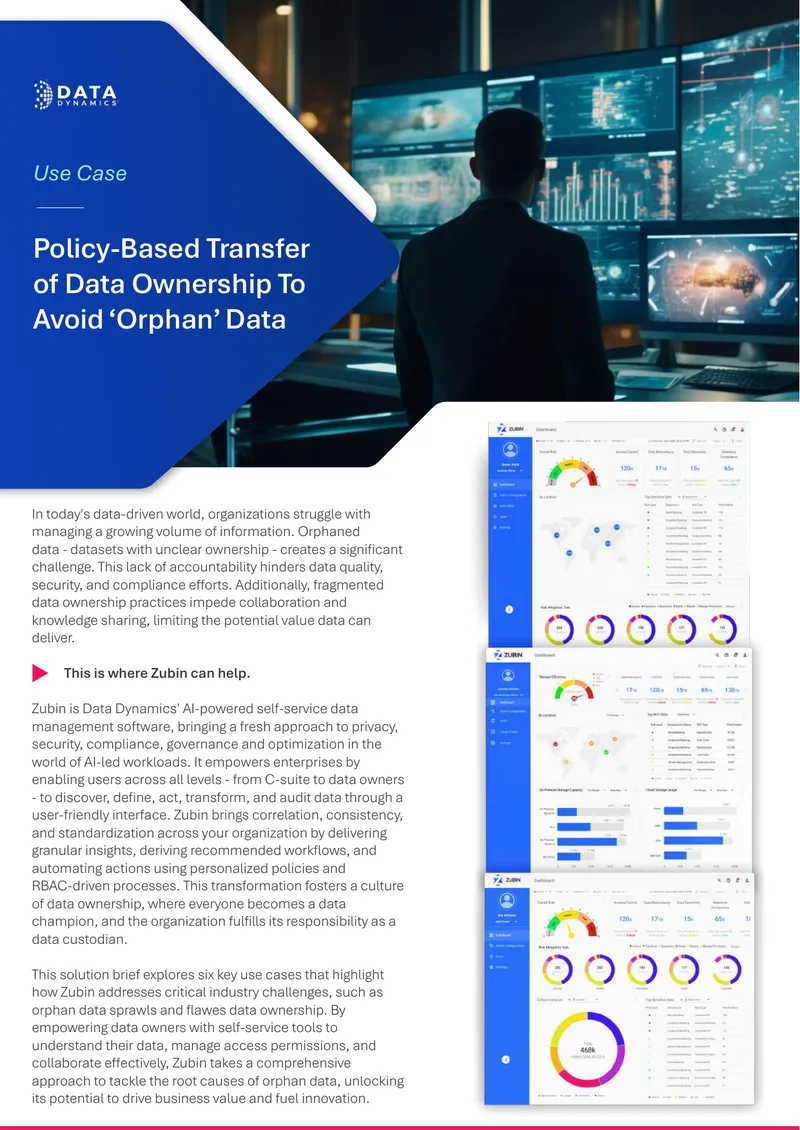 Data Management Solutions for Orphaned Data Challenges