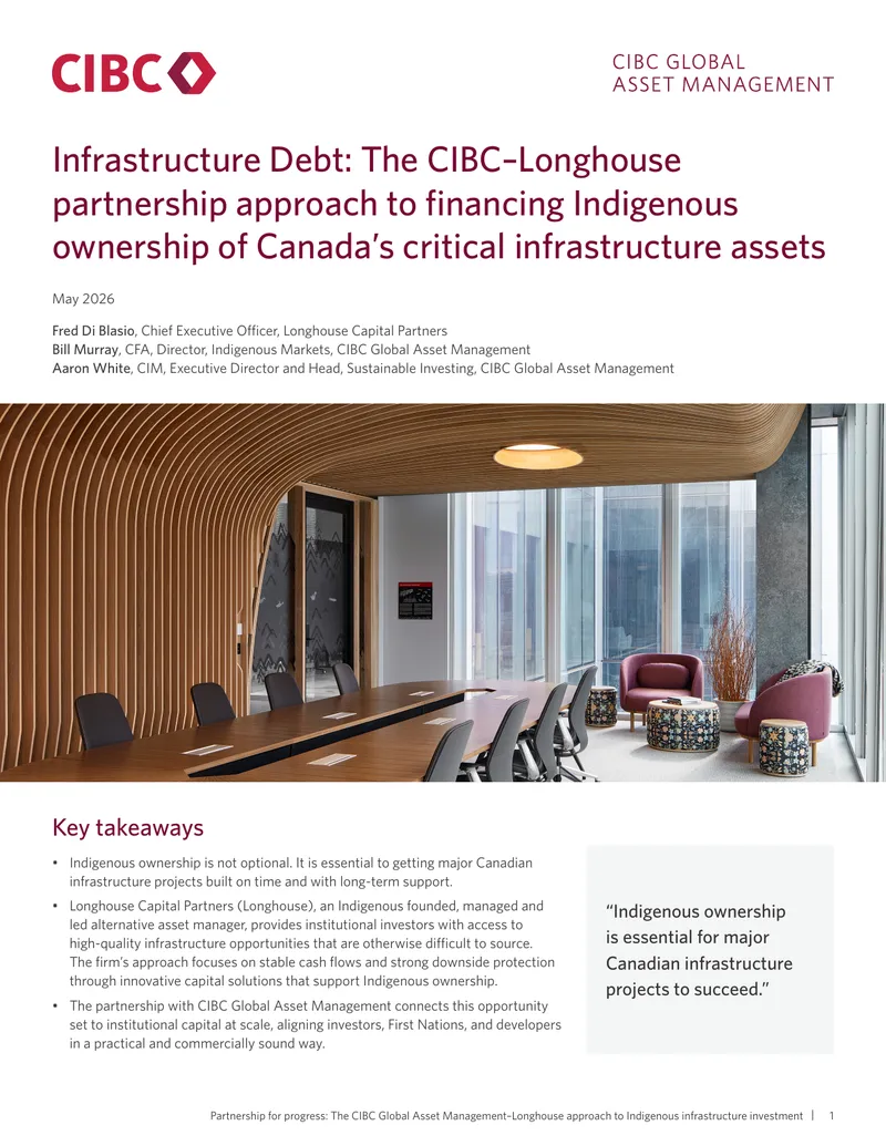 CIBC Global Asset Management Longhouse Indigenous Investment Approach