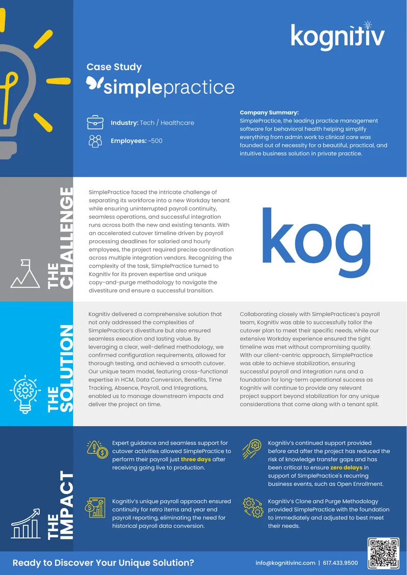 SimplePractice Workday Tenant Transition Case Study