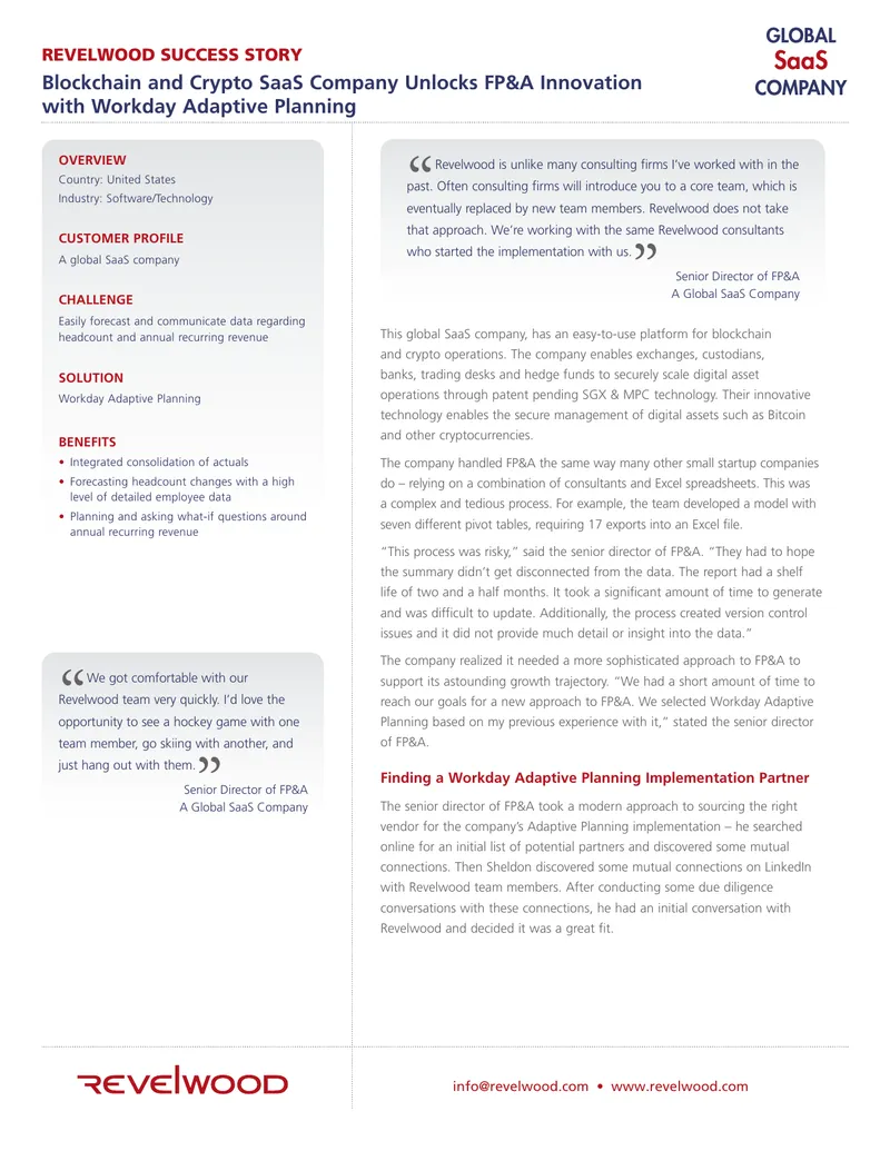 FP&A Innovation Implementation Case Study