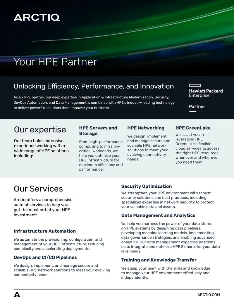 HPE Infrastructure Optimization and Management Services