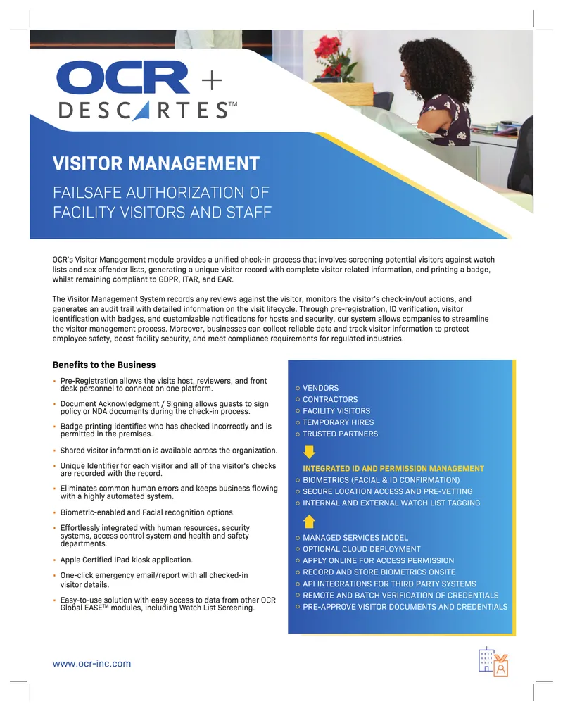 Failsafe Authorization of Facility Visitors and Staff