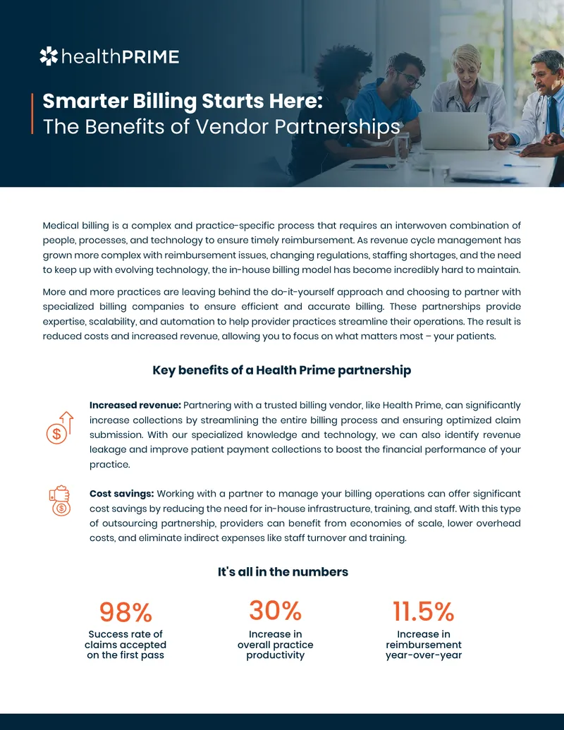Benefits of Vendor Partnerships in Medical Billing