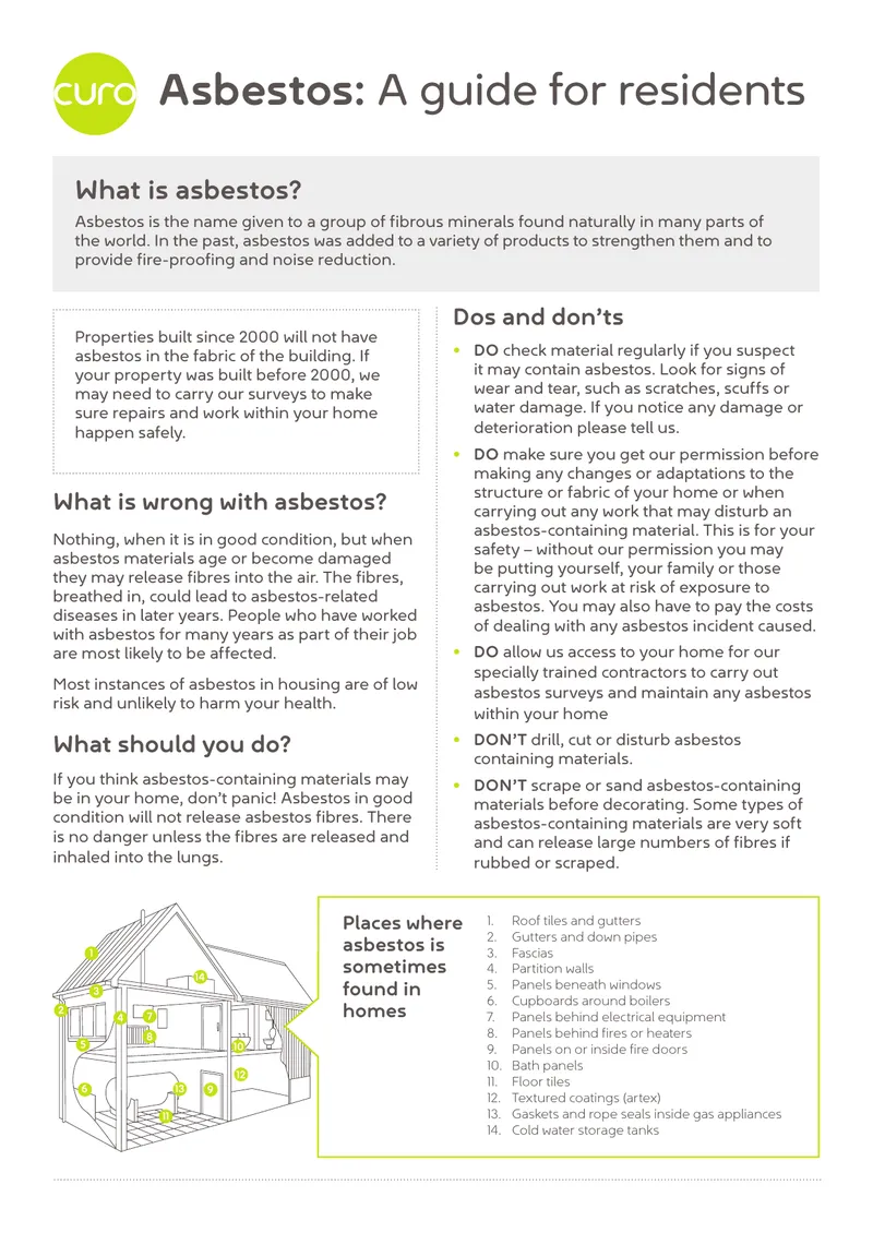 Asbestos Safety Guidelines for Residents