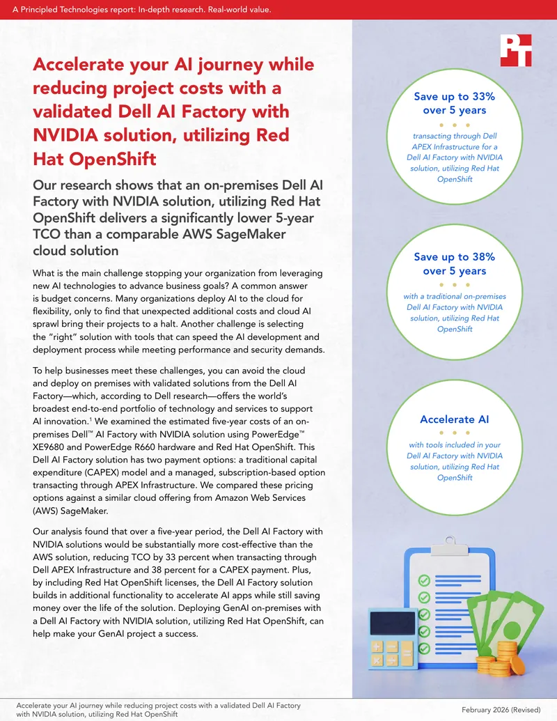 Cost Comparison of Dell AI Factory and AWS SageMaker