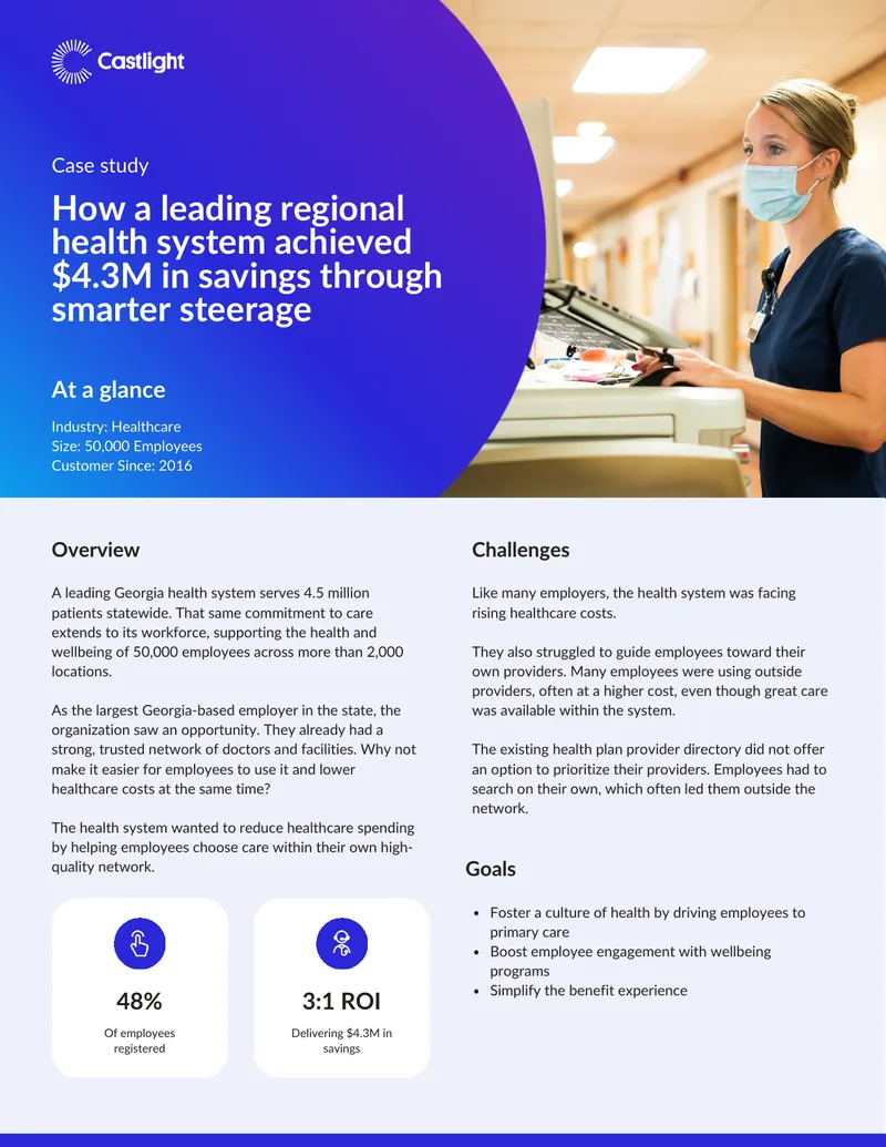 Healthcare System Savings Through Enhanced Provider Steerage