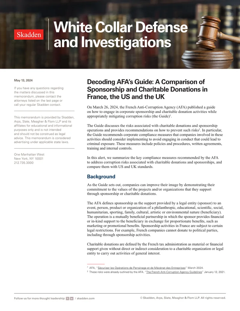 Decoding AFA’s Guide on Sponsorship and Charitable Donations