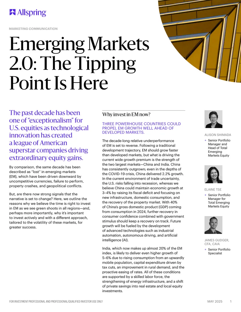 Emerging Markets Investment Opportunities Analysis