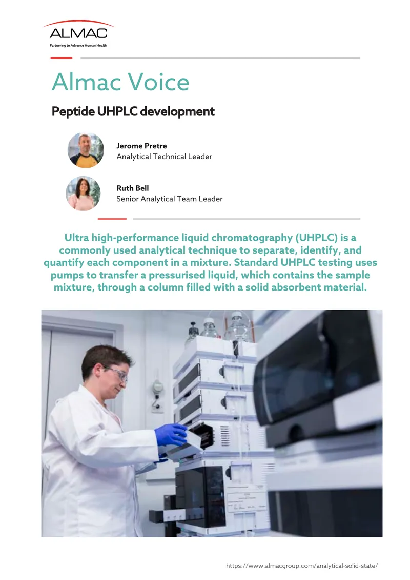 Peptide UHPLC Method Development Approach