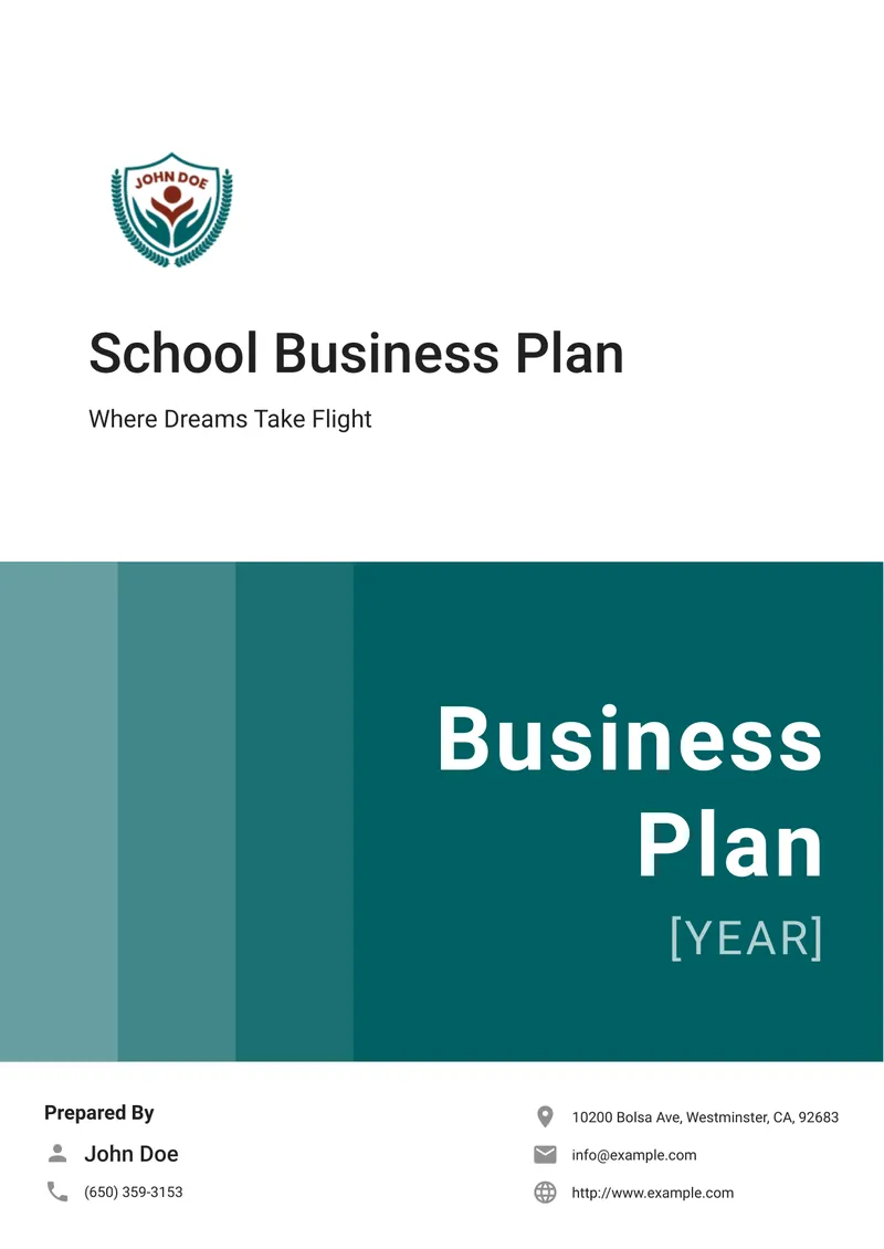 School Business Plan Overview and Structure