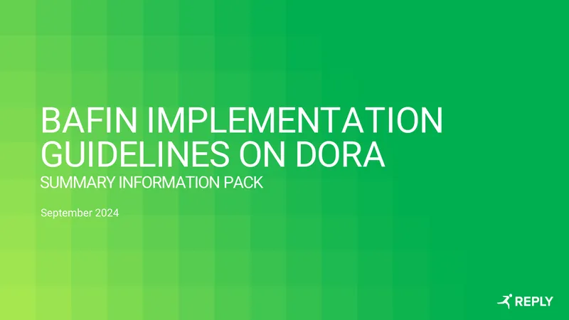 BaFin Implementation Guidelines on DORA