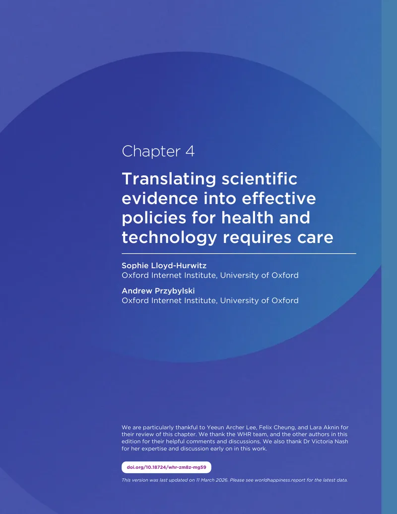 Evidence Synthesis Practices in Adolescent Mental Health Policy