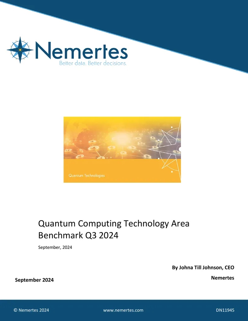 Quantum Computing Technology Area Benchmark Q3 2024