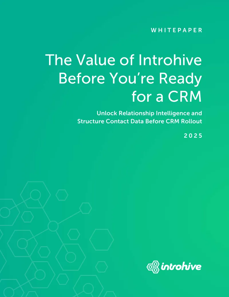 Unlocking Relationship Intelligence Before CRM Implementation