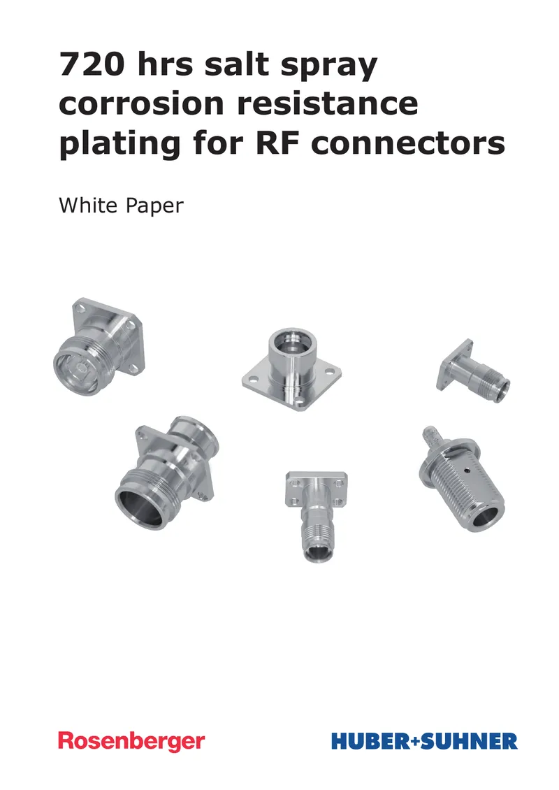 Evaluation of Plating Options for RF Connectors