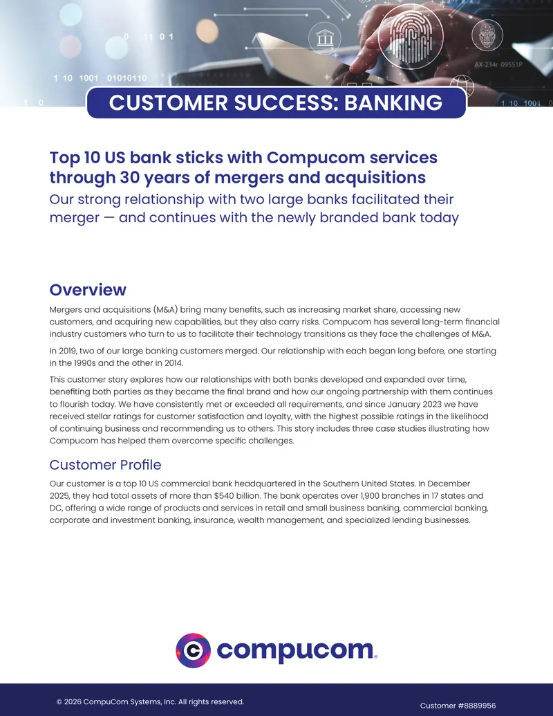 Long-Term Partnership with Major US Banks