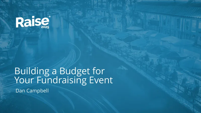 Building a Budget for Your Fundraising Event