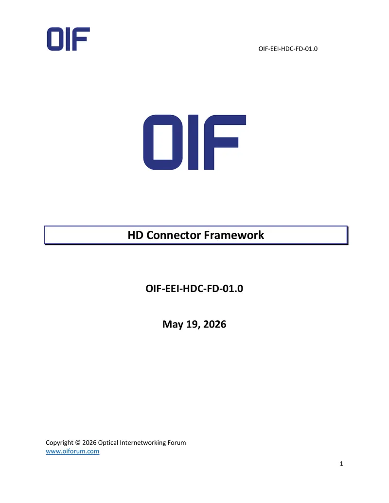 HD Connector Framework Document
