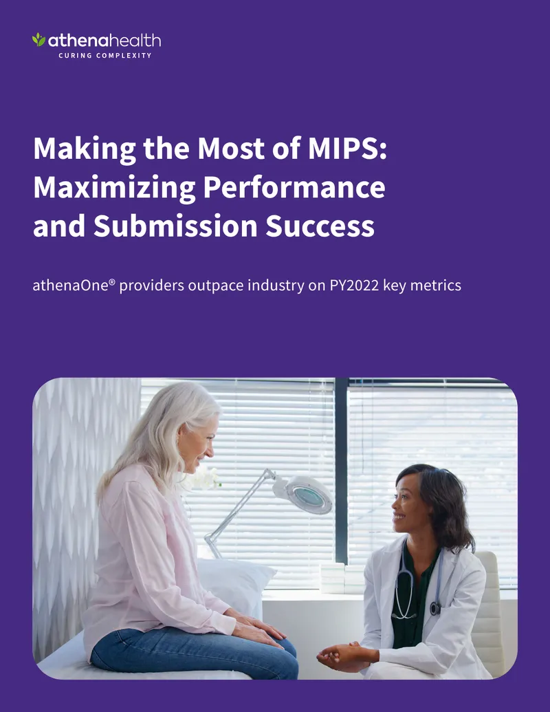 athenaOne Performance in MIPS for PY2022