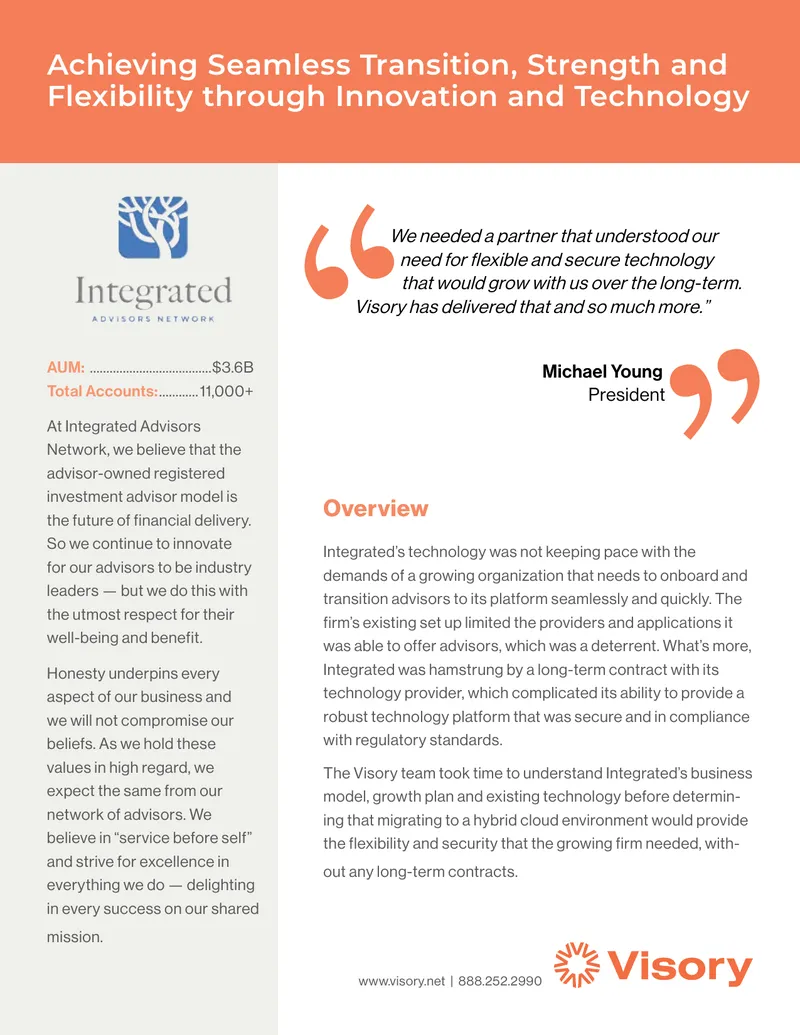 Hybrid Cloud Migration Strategy for Financial Advisors
