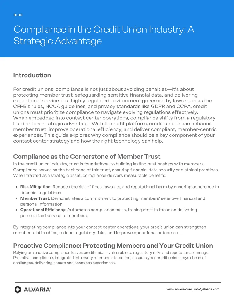 Compliance Strategies for Credit Unions