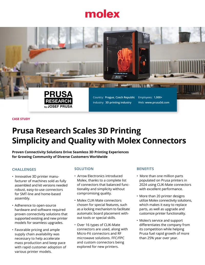 Proven Connectivity Solutions for 3D Printing