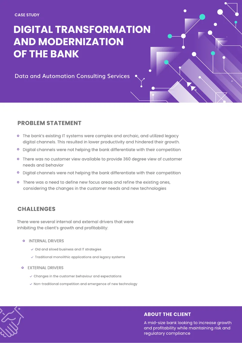 Data and Automation Consulting Services Case Study