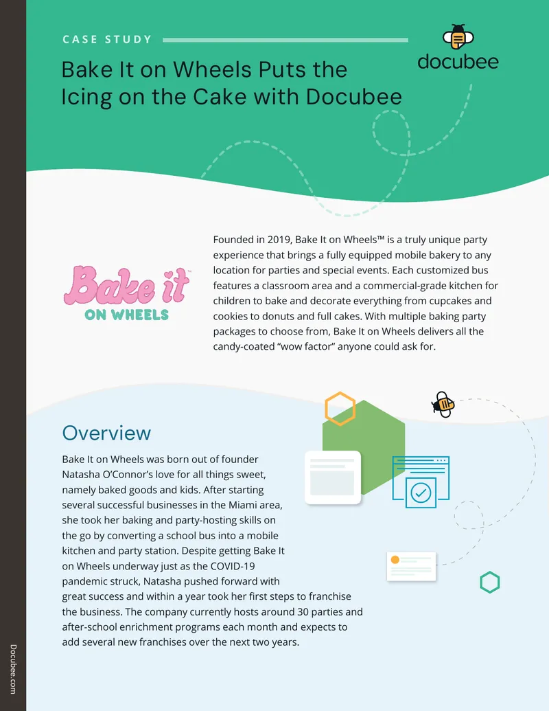 Bake It on Wheels Case Study with Docubee