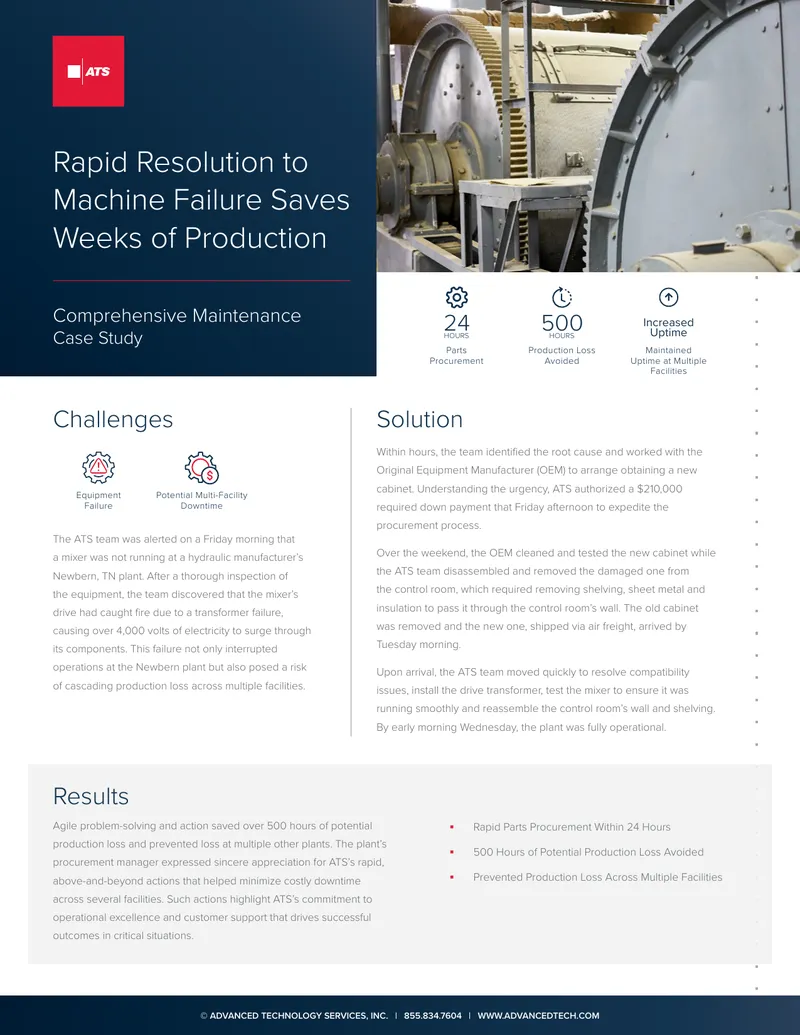 Comprehensive Maintenance Case Study