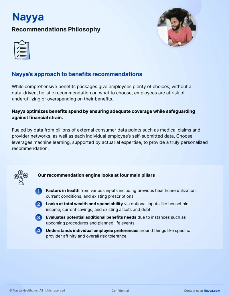 Nayya Benefits Recommendations Methodology