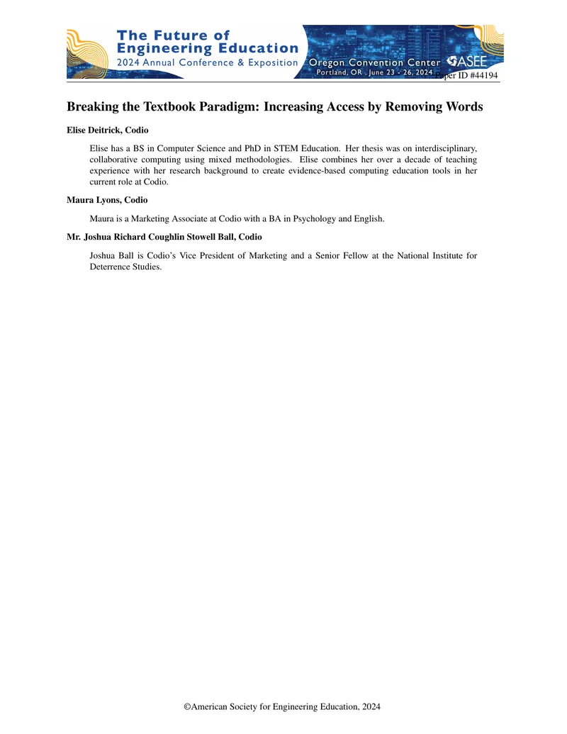 Breaking the Textbook Paradigm in Computing Education