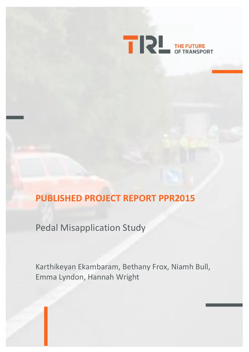 Pedal Misapplication Study Report