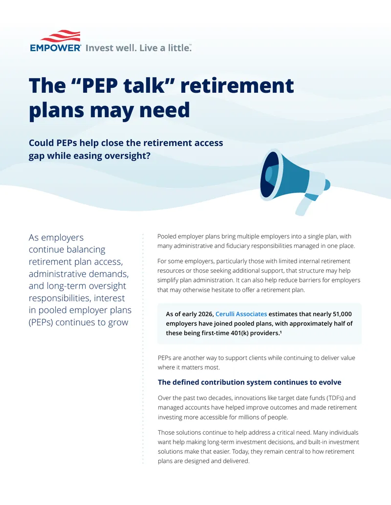 Pooled Employer Plans and Retirement Access