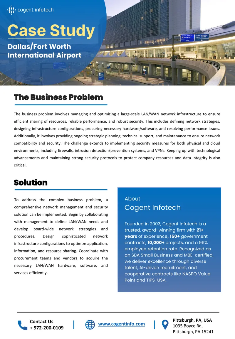 Large-Scale LAN/WAN Network Management Case Study