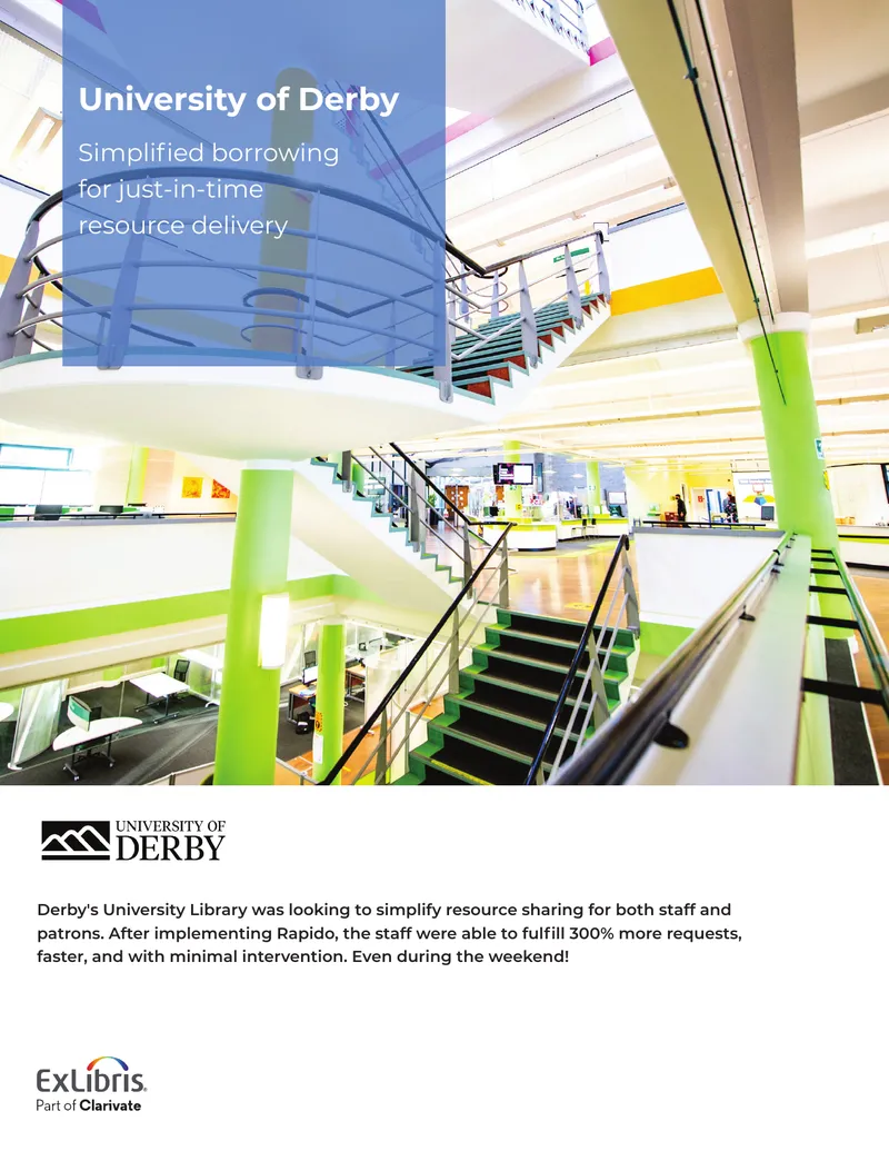 Implementation of Rapido at University of Derby Library