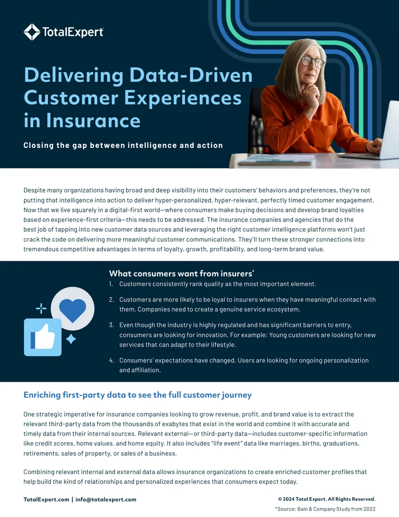 Data-Driven Customer Experiences in Insurance