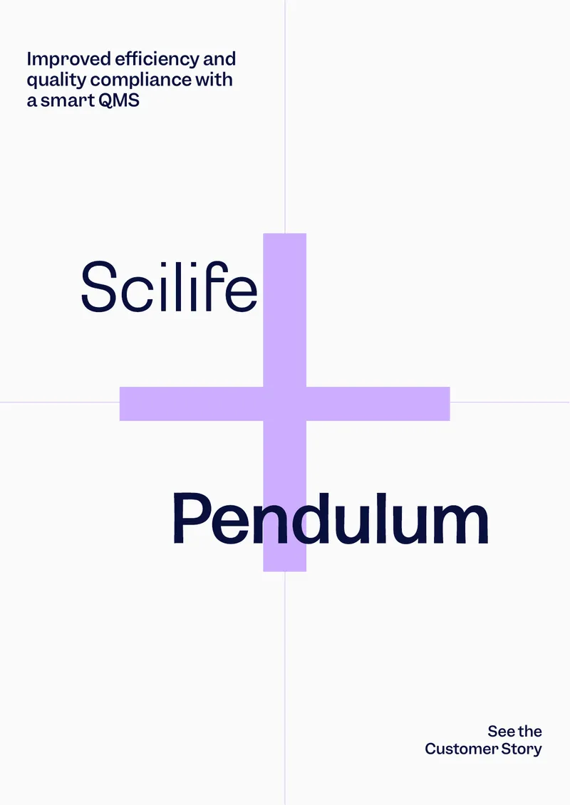 Pendulum's Transition to Scilife Quality Management System