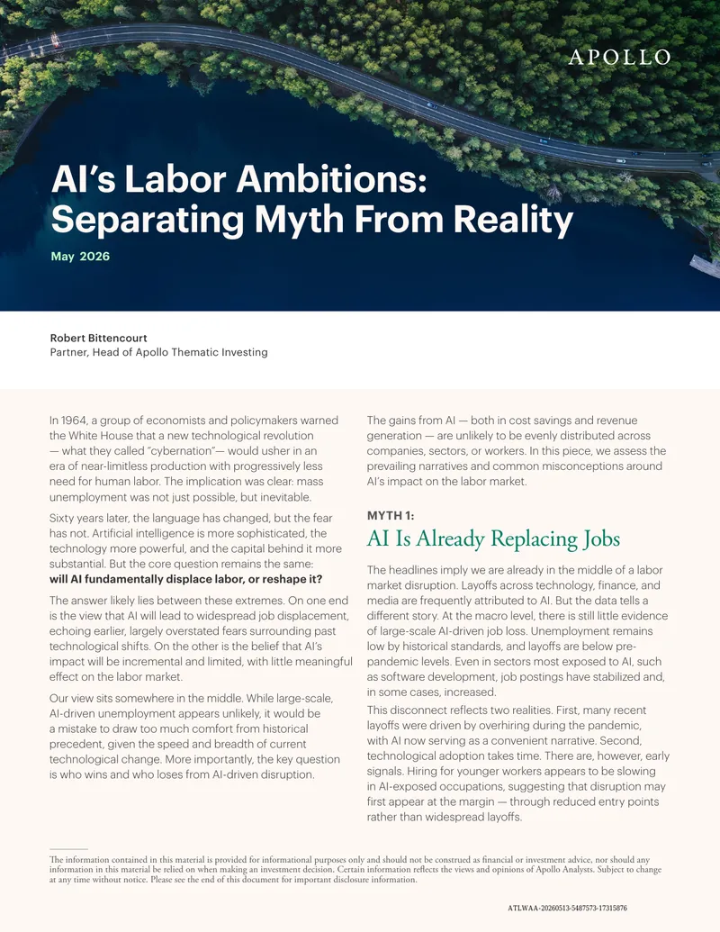 AI's Labor Ambitions: Separating Myth From Reality