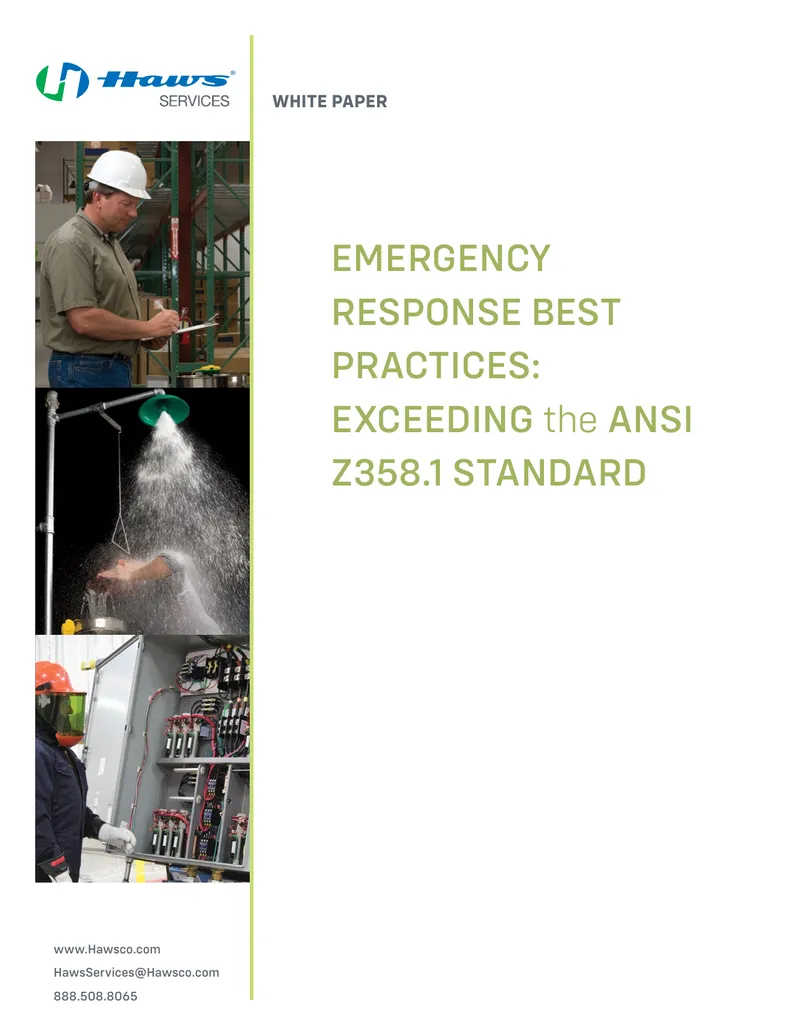 Emergency Response Best Practices Exceeding ANSI Z358.1 Standard