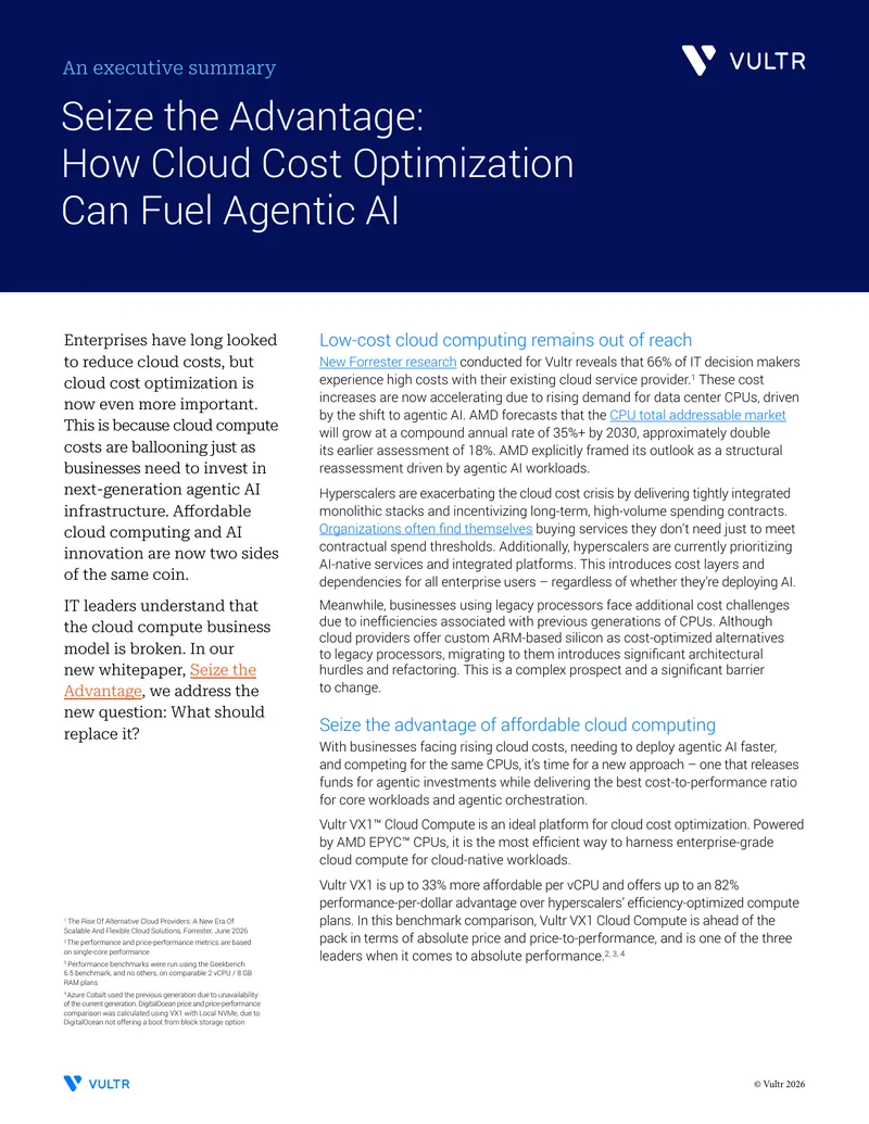 Cloud Cost Optimization for Agentic AI Infrastructure