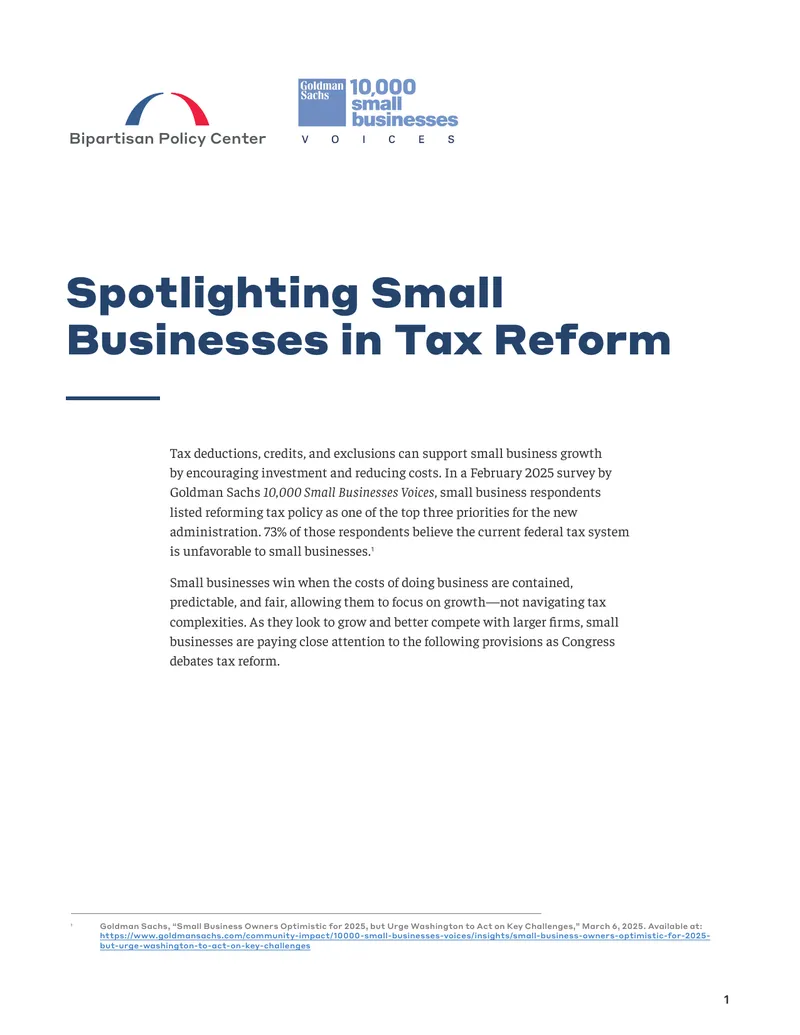 Tax Reform Impacts on Small Businesses