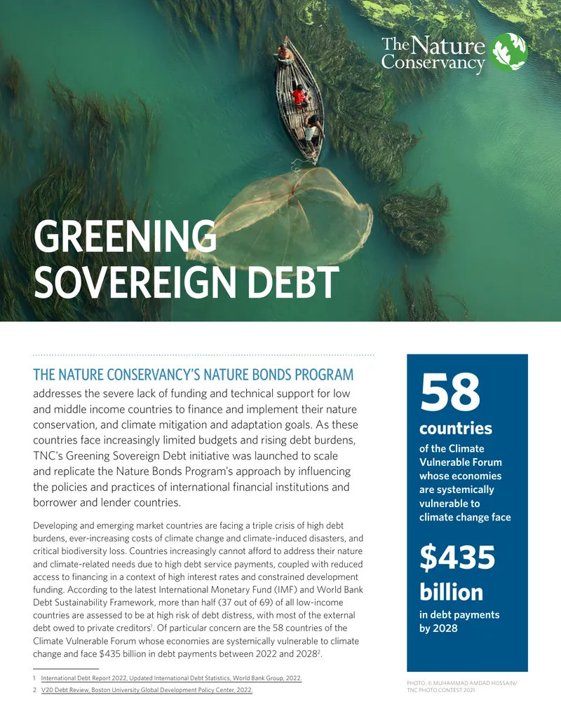 Nature Bonds Program and Greening Sovereign Debt Initiative preview page 1