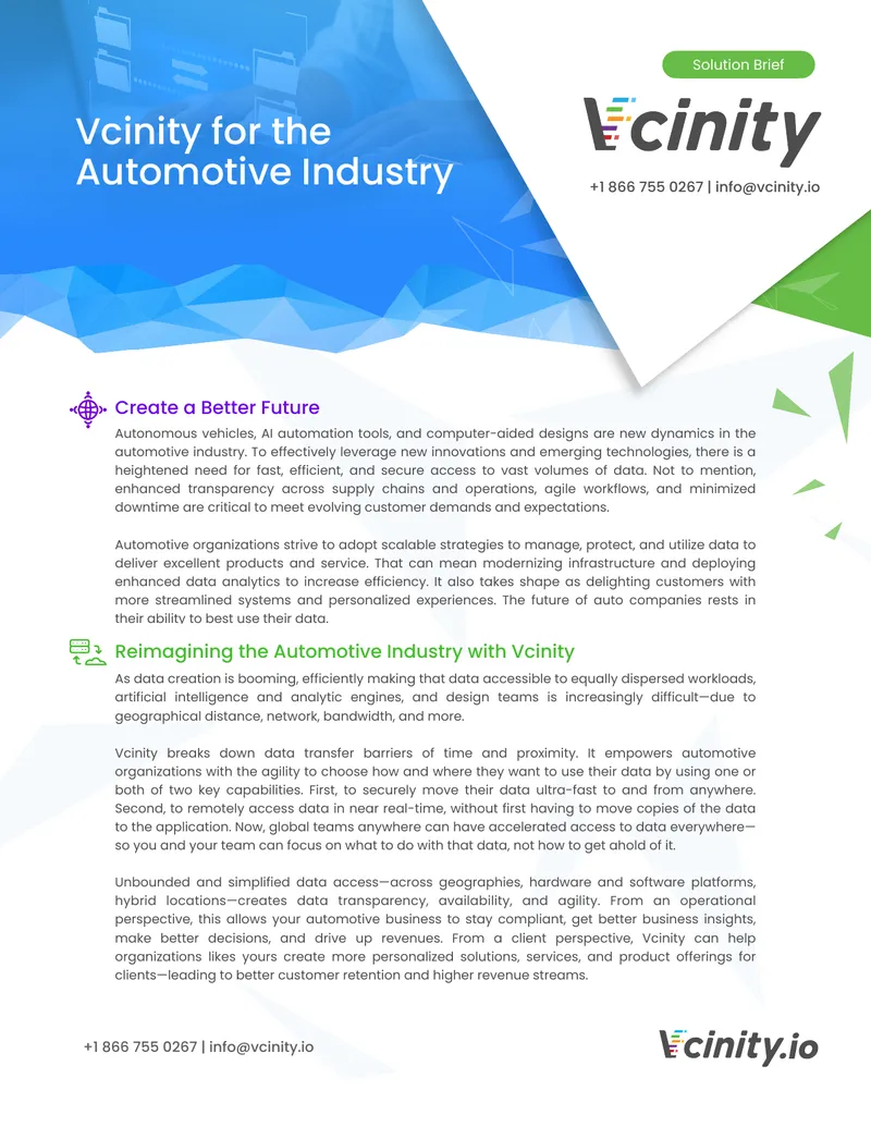 Data Access Solutions for the Automotive Industry