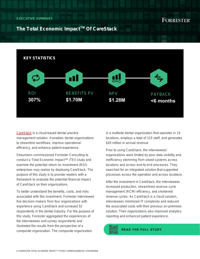Total Economic Impact Study of CareStack